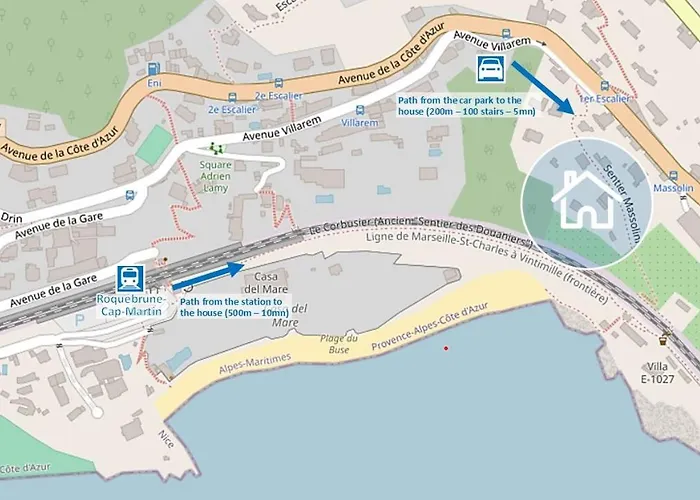 Laureto & E1027-le Corbusier Roquebrune-Cap-Martin